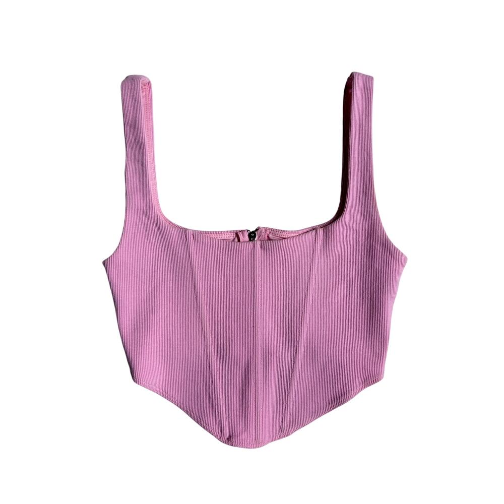 Princess Polly Bustier Style Tank Top (Pink) - Size 4